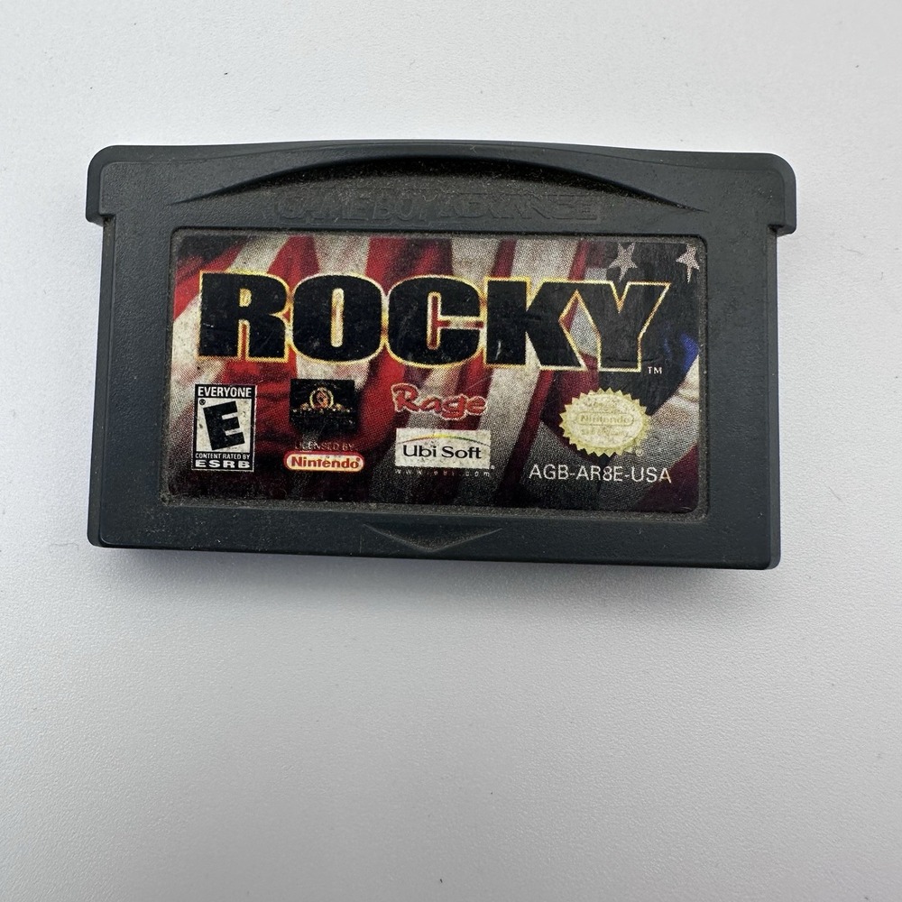Rocky Nintendo Game Boy Advance GBA 2002 Boxing Game AGB-AR8E-USA Tested